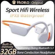 X7 Bone Conduction Wireless Headphone IPX8 Waterproof Swimming Sport Earphone HIFI Bass Ear-hook Blu