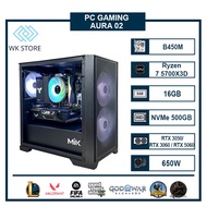 AURA 02 PC Case | Ryzen 7 5700x3D, 16GB Ram | VGA RTX 3050/ RTX 3060/ RTX 5060 New Warranty 36T