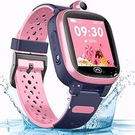 4G GPS Smart Watch for Kids Boys Girls Watches [Global Version] SOS Emergency Alarm Waterproof Smartwatch with Text Video Voice Call Phone Watch Tracker Real Time Tracking Christmas Gift Age 3-12
