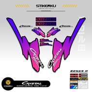 SUZUKI STRIPING CRYSTAL TUNE MOTIF X26 STICKER CRYSTAL TUNE CUSTOM STICKER ORIGINAL CRYSTAL MOTORCYC