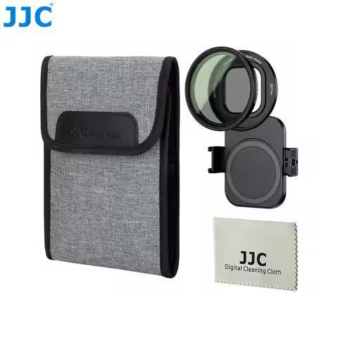 JJC 6.7 inch Double-Sided Magnetic Lens Filter Mount Adapterr ND2-128 ND CPL Filter For iPhone 17 Pr
