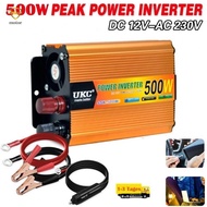 MOTORLAND~Durable 500W DC 12V AC 230V Voltage Converter Inverter with Multiple Protections