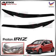 [BLACK] Proton Iriz Facelift 2019 Plastic Car Headlamp Head Lamp Eyelid Eye Lid Brow Cover Car Acces