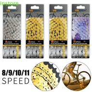 INSTORE Bike Chains Hybrid Cycle 116 links Half Hollow Chain Cycling 8/9/10 11 speed Mountain Bike B