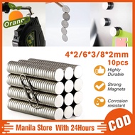 10pcs Neodymium Disc Magnets 4x2mm 6x3mm 8x2mm Strong Earth Magnets For Refrigerator DIY Crafts