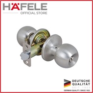Hafele Knob Lock Set Tubular Entrance Function Stainless Steel Matt Finish