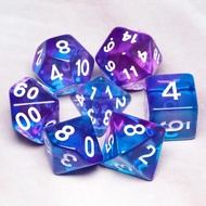 Azure Twilight Dice Set of 7 | For DnD D&D MTG RPG TRPG Board Game Tarot Cards Magic