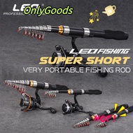 ONLYGOODSS Telescopic fishing rod Winter 1.0m 1.2m 1.5m 1.7m 1.9m 2.1m 2. Sea Pole Pen Pole