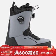 迪卡侬男式雪道/自由式滑雪鞋All Road900-Grey男款黑灰色45-4263576