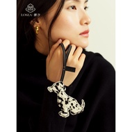 LOSEA LOSEA < Dalmatians > Horsehair Dalmatians Bag Pendant