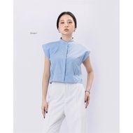 Kate Top (Stripe Edition) - Sleeveless Top - Women's Sleeveless Top - Crop Top - Casual Blouse -