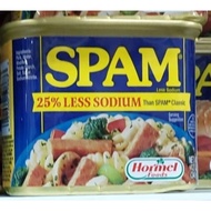 HORMEL FOODS SPAM 25% LESS SODIUM 340 GR | NON HALAL