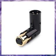 (Y W Z H)1Pcs 3Pin XLR Angle Adapter Adjustable Male to Female Right Angle XLR Adapter XLR 90 Degree