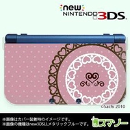 (new Nintendo 3DS 3DS LL 3DS LL ) かわいいGIRLS 26 レース5 パステルピンク カバー