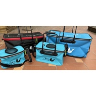 Portable folding fishing box in many sizes from 30cm to 70cm