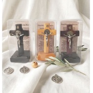 Benedict Wooden Sitting Cross 7cm A35/12 - Benedict Sitting Cross - Benedict Cross - Benedict Table 