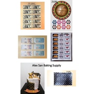 Icing Image Roulette Chip/Ringgit Malaysia/US Dollar/LV/Toto/Da Ma Cai/Magnum轮盘/美金/马币/大马彩/多多/万能食用糖片