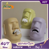 【rbkqrpesuhjy】Easter Island Tissue Case Box Home Decoration Container Napkin Papers Dispenser Holder Box Table Decoration