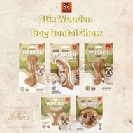FOFOS Dog Chew Toy Wooden Stick | Natural Wood Chew Bone | Durable Bite Toy for Dogs | Antler Ring T
