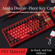 【Fast Shipping】Evangelion Keycaps Custom EVA Unit 02 Asuka Keycaps Double-shot Translucent OEM Profi