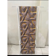 3D Motif Wall Sticker Wallpaper gh299-2 gh299/ Size 45cmx 10meter Embossed Character Premium Striped
