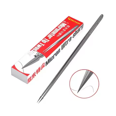MECHANIC KA-11 Aax-17 Special Pointed Manual Micrometer Tweezers Non-magnetic Anti-adsorption Precis