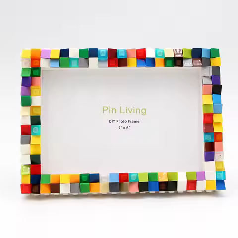 Diy Handmade Creative Building Block Picture Frame Table Compatible With Lego Building Blocks Parent