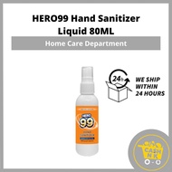 [CASHNK MINI MART] HERO99 Hand Sanitizer - Liquid 80ML [10F]