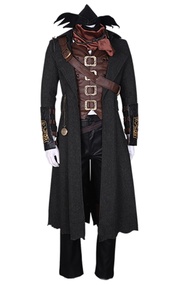 Banbas Bloodborne Gehrman Old Hunter Cosplay Costume Full Set Halloween Costumes Men Anime Rave Clot