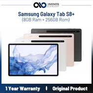 Samsung Galaxy Tab S8+ (8GB Ram + 256GB Rom) 12.4" Display Wifi Android Tablet - Original Samsung Malaysia Warranty