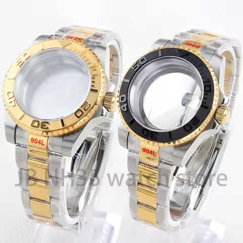 Diver NH35 40mm Waterproof Watch Case For YACHT-MASTER NH34 NH35 NH36 Movement Sapphire Glass SUB GM