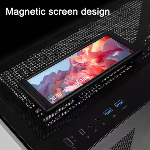 Thermalright TROFEO VISION LCD IPS LCD Display screen，6.86 inches/magnetic/1280*480 resolution/USB T