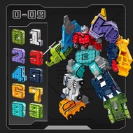 Children Educational Digital Transformation Toy Boy 3 to 6 Years Old 5 Assembled Fit Robot SFPS
