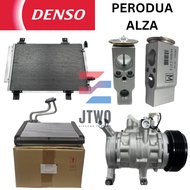 (FULL SET AIRCOND) PERODUA ALZA FULL SET INCLUDE COMPRESSOR / CONDENSER/ COOLING & VALVE DENSO ORIGI