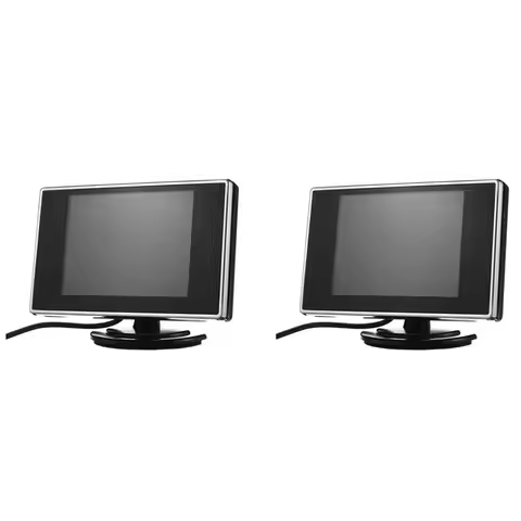 2 Set 3.5 Inch Car Monitor Monitor Reversing Monitor Two-Way Video Car Accessories
