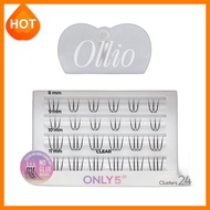 [ollio] No-Glue Eyelash Multi-Pack (clear), 1 pack / Korean Eyelash Clusters / Natural Volume / 100%