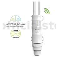 WAVLINK AC600 High Power WiFi Repeater Outdoors AP Router Dual Dand 2.4G 5G Long Range Extender POE 