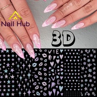 ST.168 3D Embossed Nail Stickers (CC-01 05 06) Pastel Colors