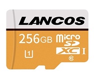 Lancos Micro SD Card High Speed Class 10 Micro SD SDXC Card TF Card with Micro SD Adapter (256GB)