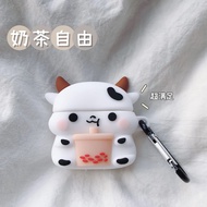 Phim hoạt hình 3D dễ thương áp dụng cho Lenovo lp40 thế hệ thứ hai nút bọc tai nghe bluetooth không