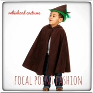 Robin costume children's hood Disney robe book day halloween costume