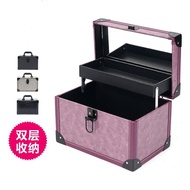 Storage Storage Suitcase Technician Toolbox Large Capacity Desktop Beauty Cosmetics Clock Ear Pickin