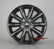 【中清輪胎店】MINI F56專用 16吋 鋁圈樣式 5X112 6.5J ET54 中心孔66.5 閃黑