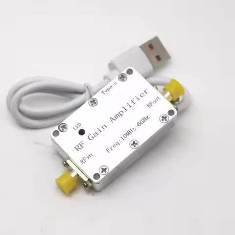 TYPE-C USB POWER 10Mhz-6GHz Ultra Low-Noise Amplifier High Linearity LNA 10DB 20DB 30DB 40DB 50DB Ga