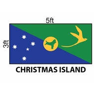 Christmas Island Flag 3x5ft, Bendera Christmas Island 3x5ft, Polyester