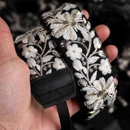Heavy Industry Embroidery Big Flower Camera Strap Crossbody Shoulder Strap Slr Strap Decompression S