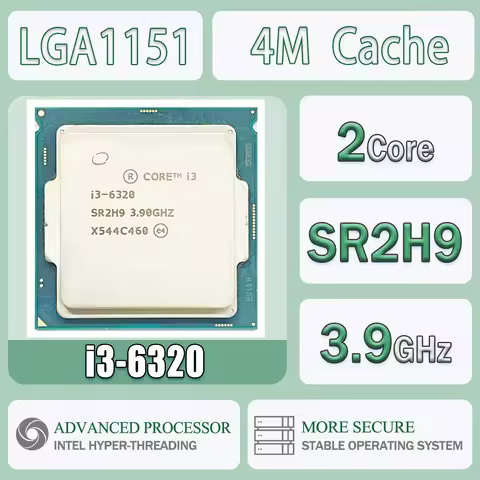 Intel Core I3-6320 3.9GHz 4MB Cache Dual-Core Computer CPU Processor I3 6320 Server Socket Package L