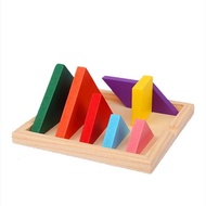 🚓Jigsaw Puzzle Children's Educational Toys Wooden ColordiyIntelligence Puzzle Jigsaw Puzzle Building Blocks Toy Wholesal