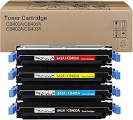 CULATER 642A CB400A CB401A CB402A CB403A Remanufactured Toner Cartridge Replacement for HP CP4005 CP4005n CP4005dn Printer (1Black, 1Cyan, 1Magenta, 1Yellow)