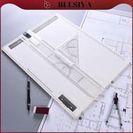 [Blesiya] Multifunctional Drawing Board Drafting Table A3 Angle Adjustable Drafting Table Measuring 